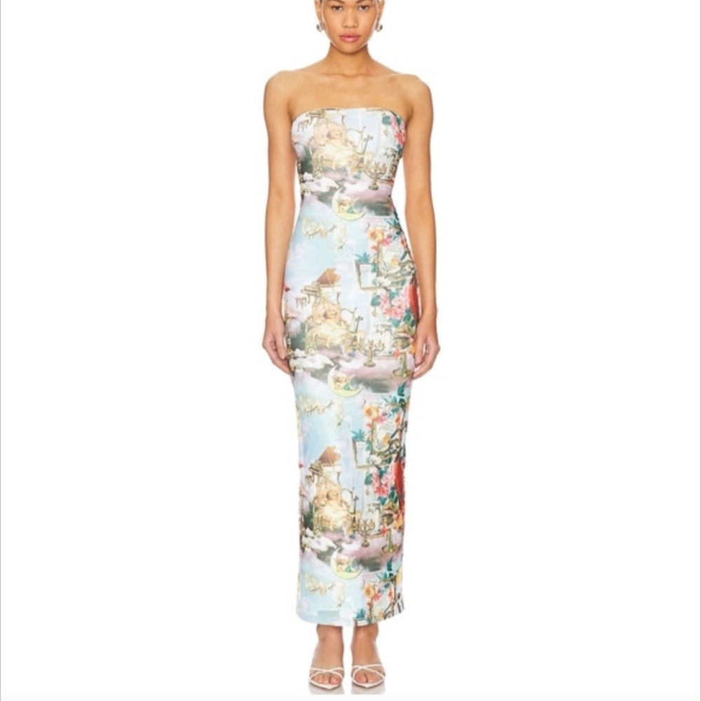 Superdown Revolve Strapless Dress , size small